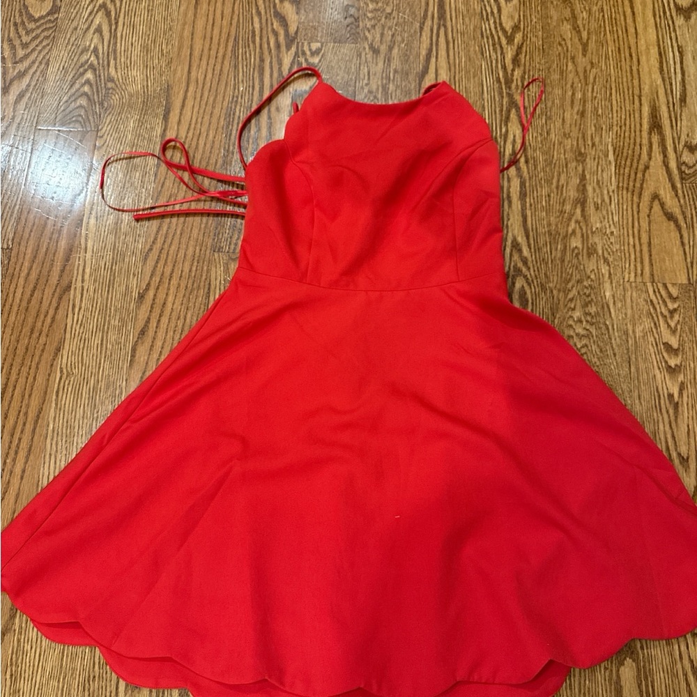 Red Halter Dress
